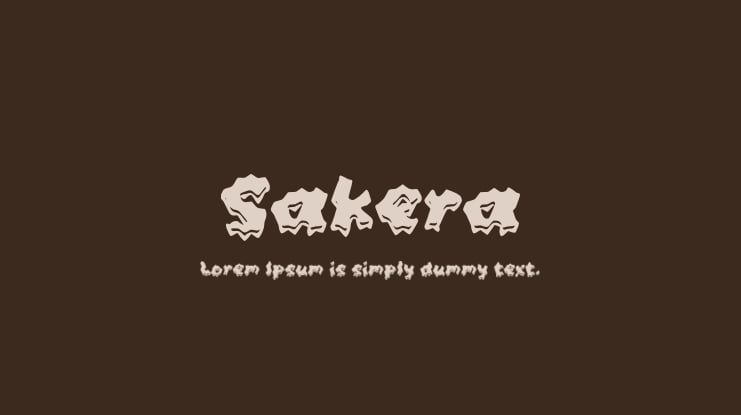 Sakera Font