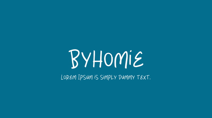 ByHomie Font