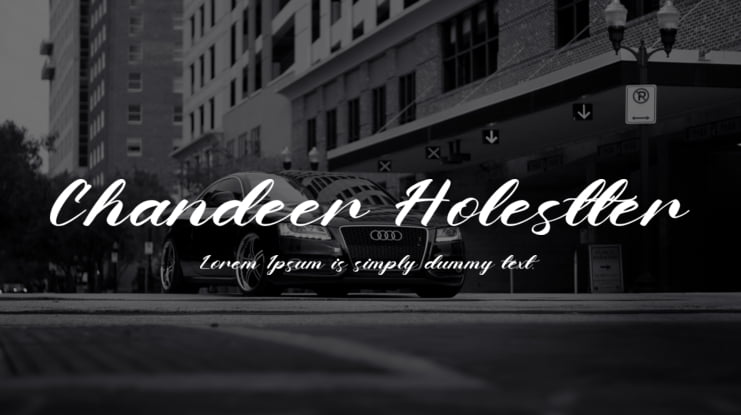 Chandeer Holestter Font Family