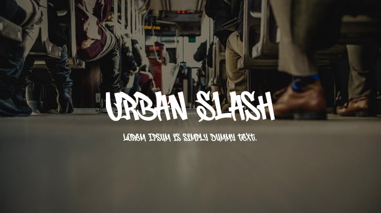 Urban Slash Font