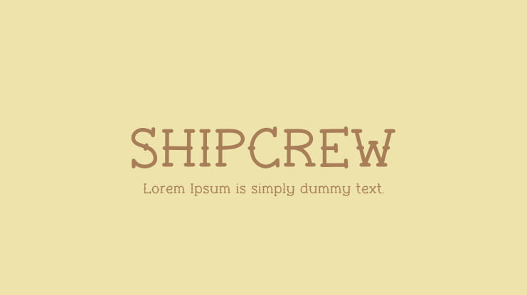 SHIPCREW Font