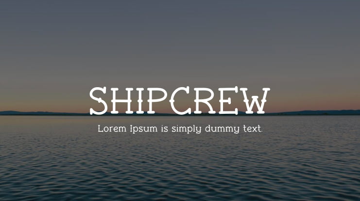 SHIPCREW Font