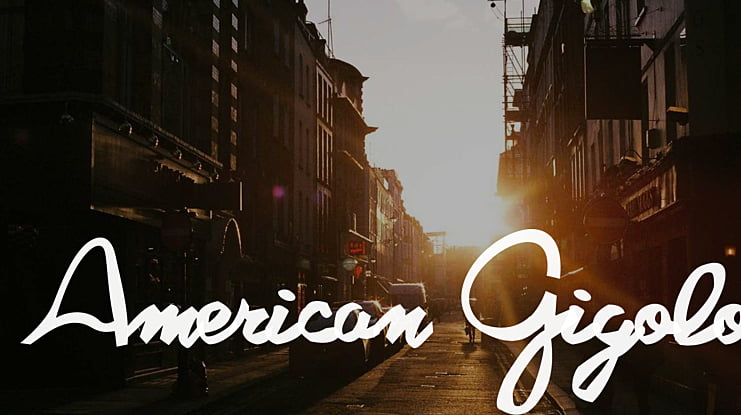 American Gigolo Font