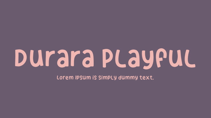 Durara Playful Font