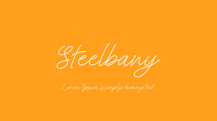 Steelbany Font Family