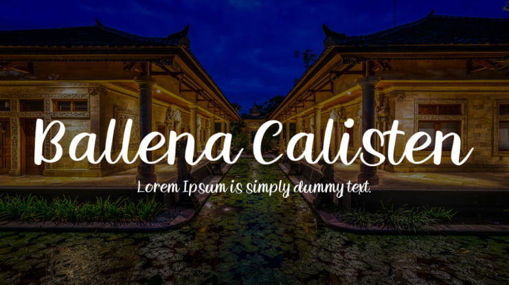 Ballena Calisten Font Family