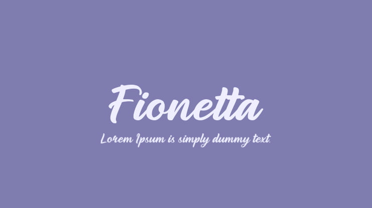 Fionetta Font Family