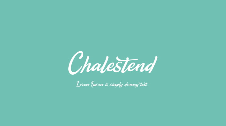 Chalestend Font Family