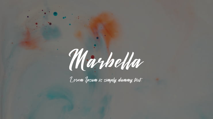 Marbella Font Family