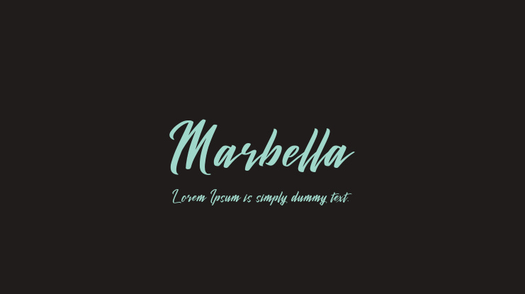 Marbella Font Family