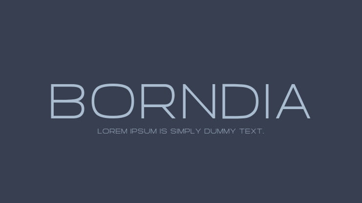 Borndia Font Family