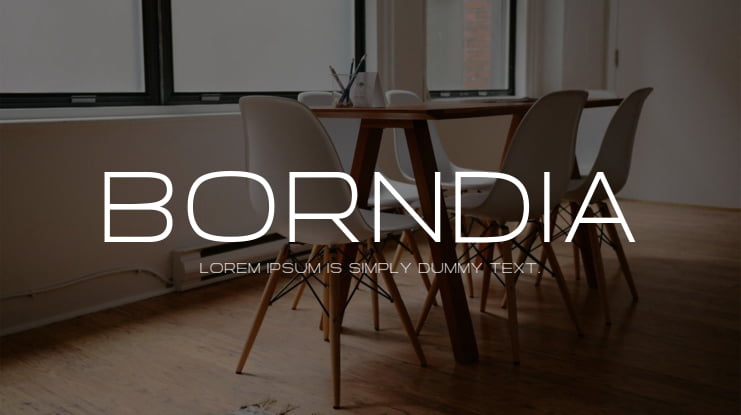 Borndia Font Family