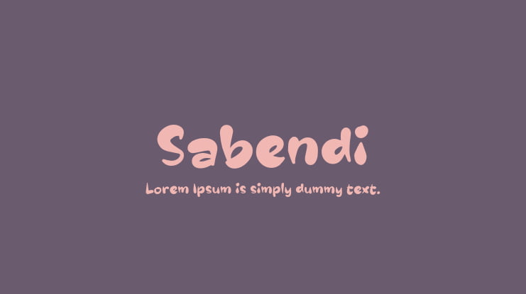 Sabendi Font