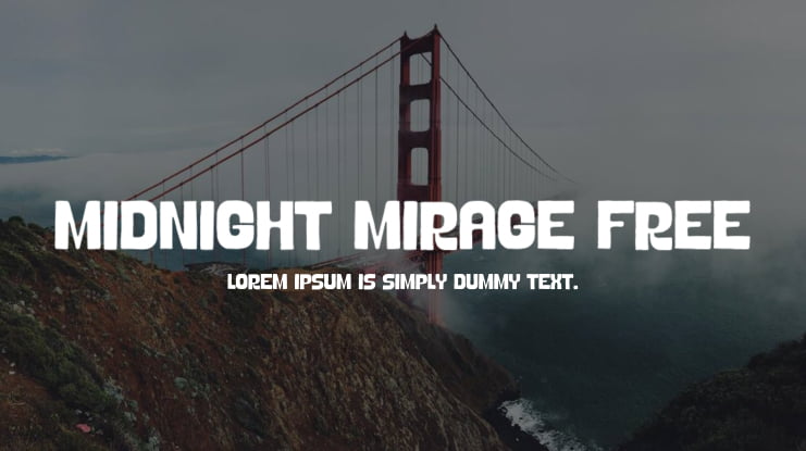 Midnight Mirage Free Font