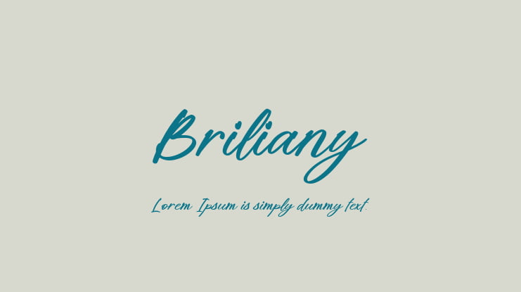 Briliany Font Family