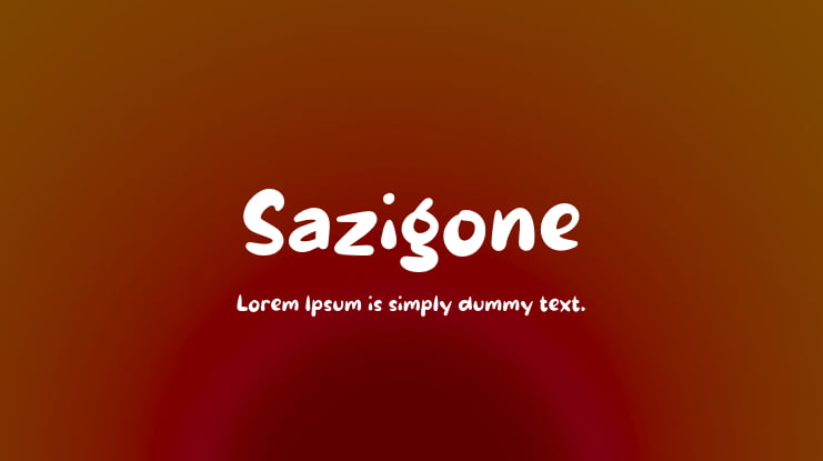 Sazigone Font