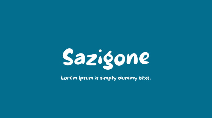 Sazigone Font