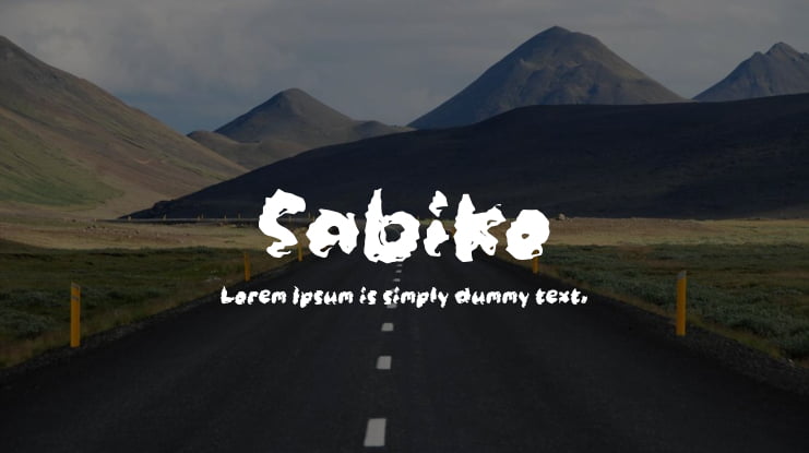 Sabiko Font