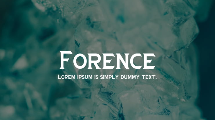 Forence Font