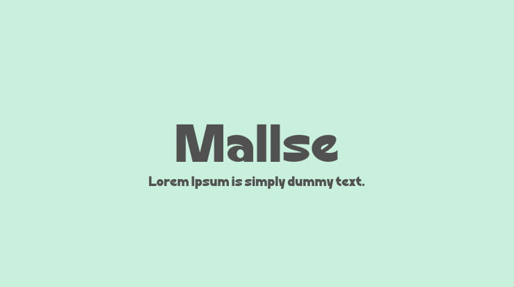 Mallse Font