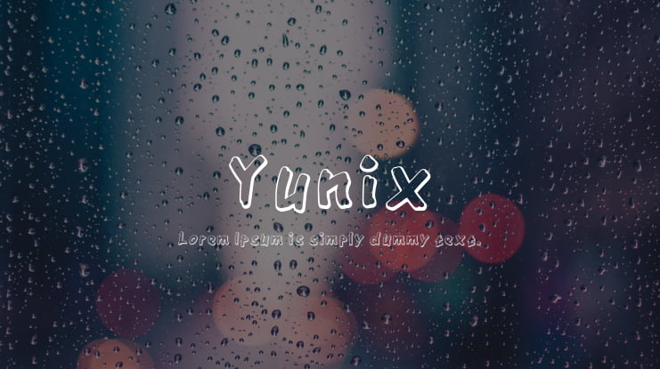 Yunix Font