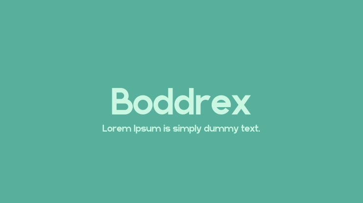 Boddrex Font Family