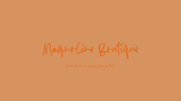 Magnoline Boutique Font