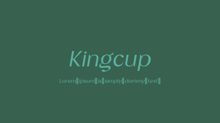 Kingcup Font Family