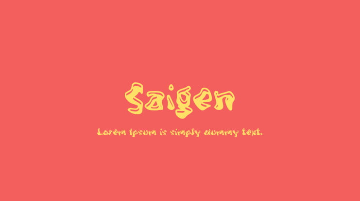 Saigen Font