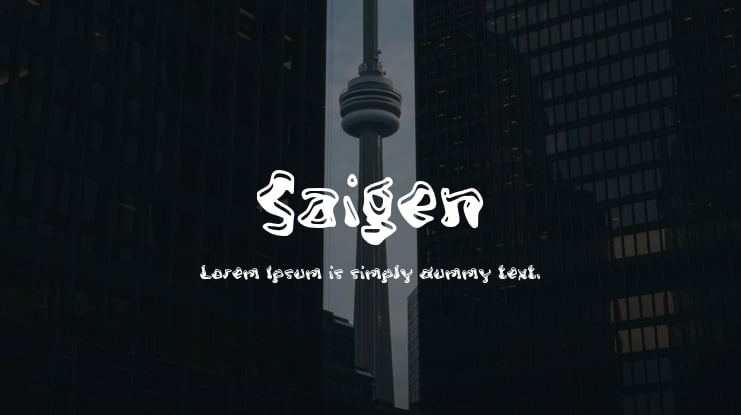 Saigen Font