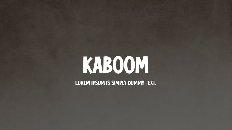 KABOOM Font