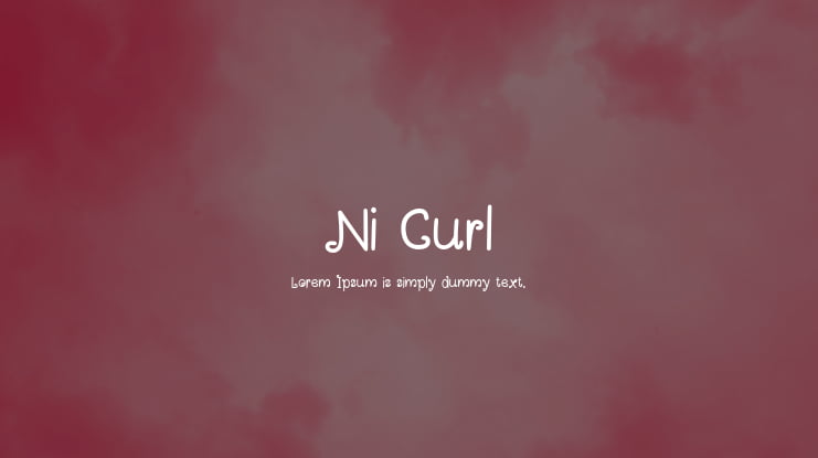 Ni Curl Font