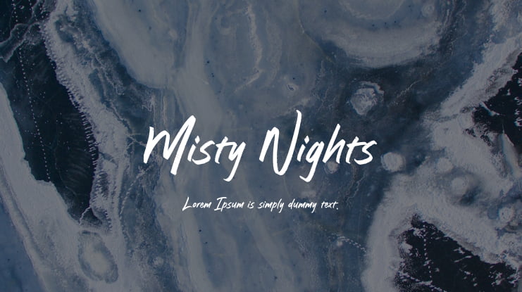 Misty Nights Font