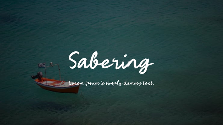 Sabering Font