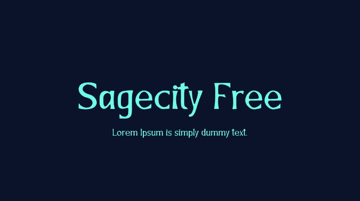 Sagecity Free Font