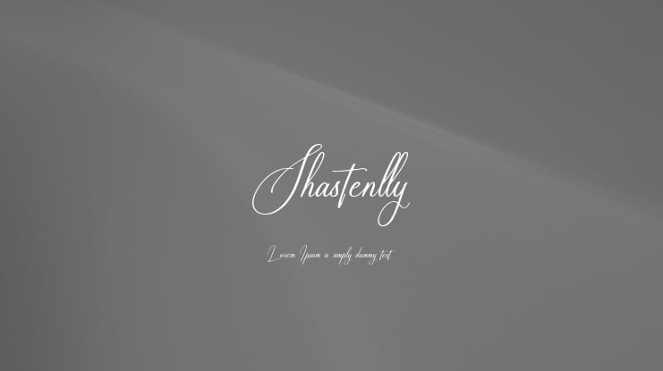 Shastenlly Font Family