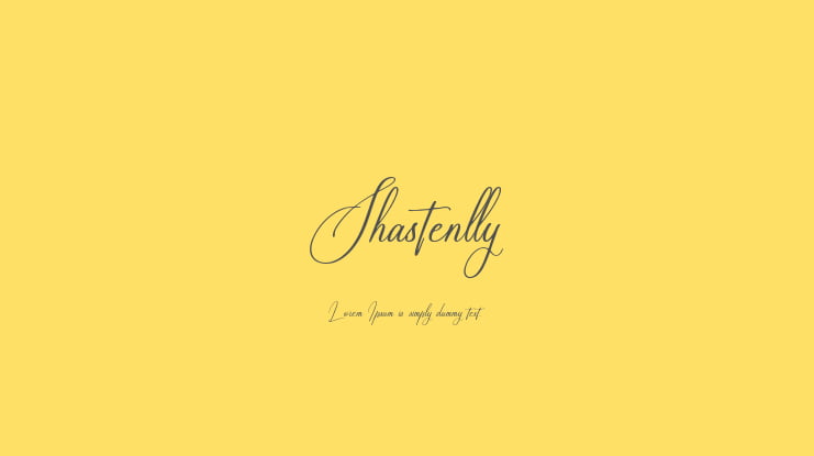 Shastenlly Font Family