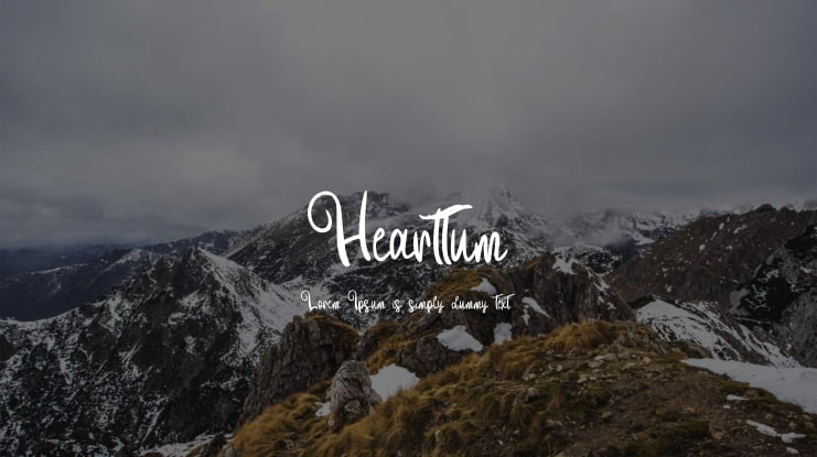 Hearttum Font