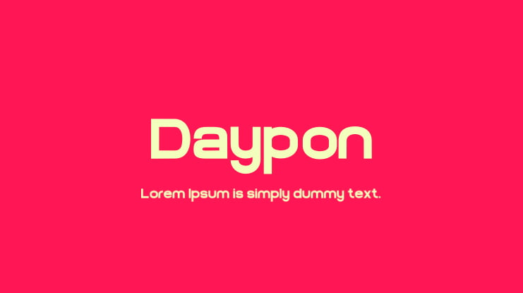 Daypon Font