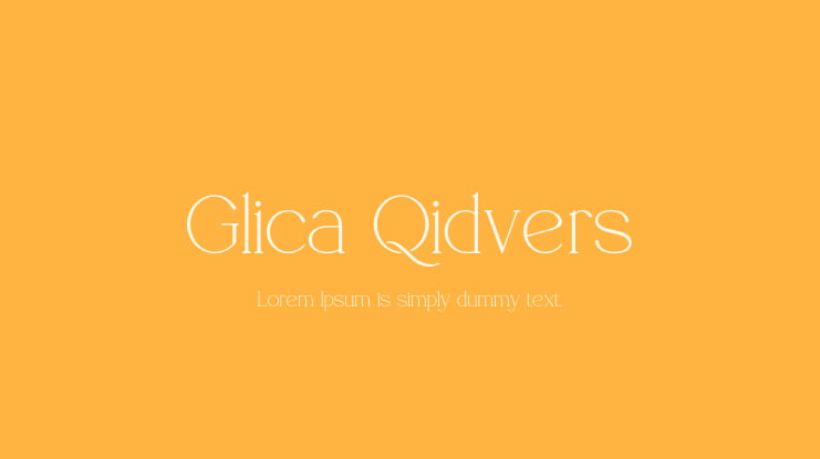 Glica Qidvers Font