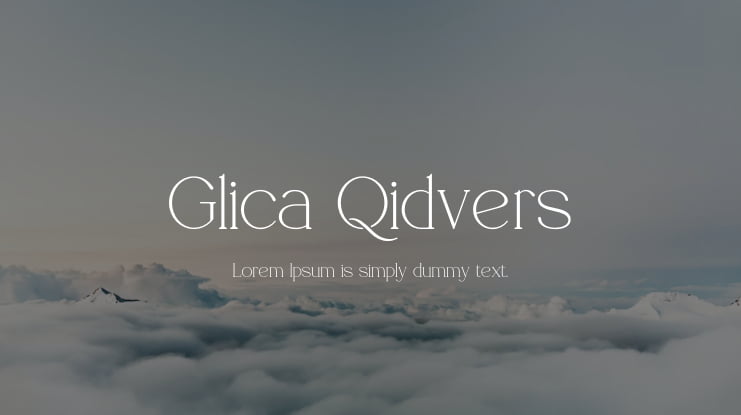 Glica Qidvers Font