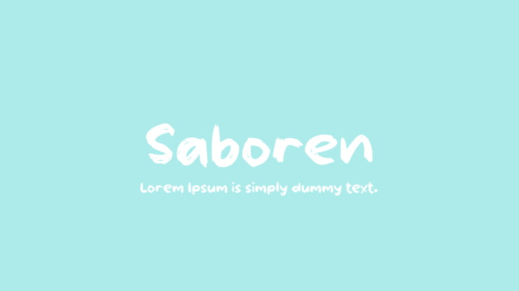 Saboren Font