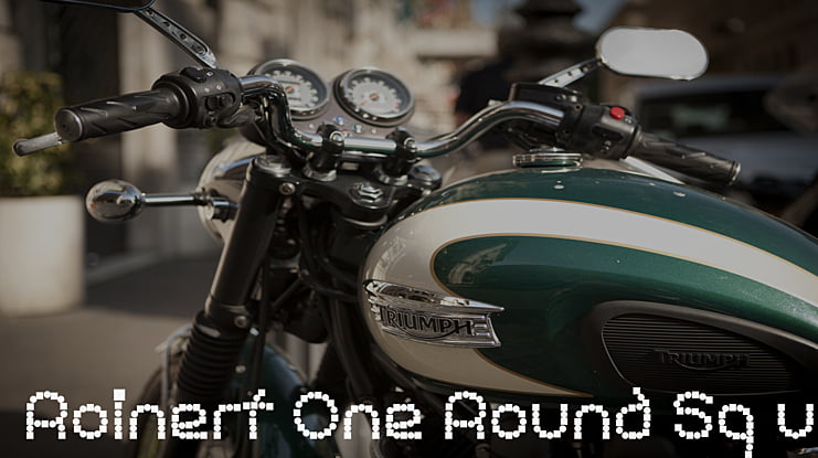 Roinert One Round Sq  Font Family