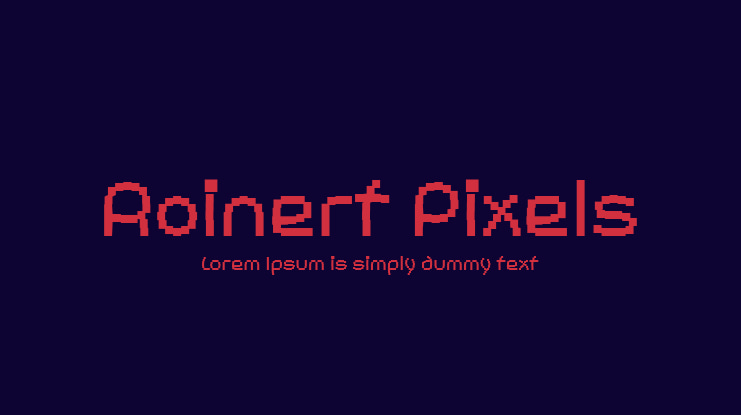 Roinert Pixels Font Family