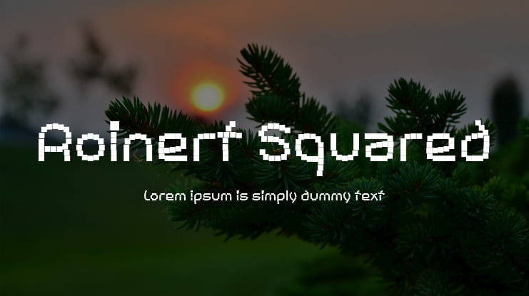 Roinert Squared Font Family