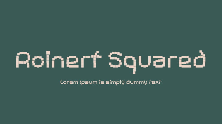 Roinert Squared Font Family