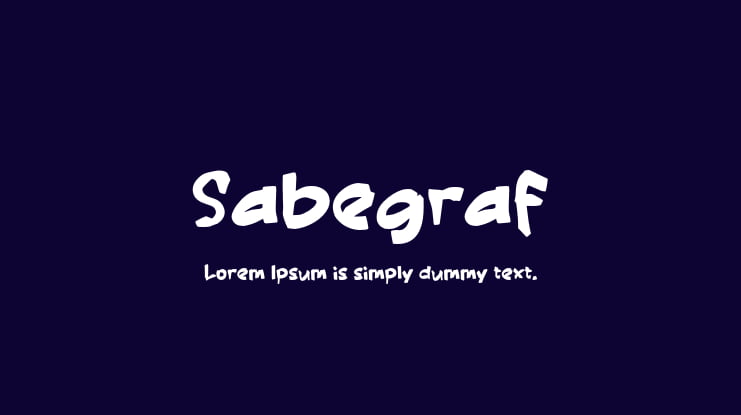 Sabegraf Font