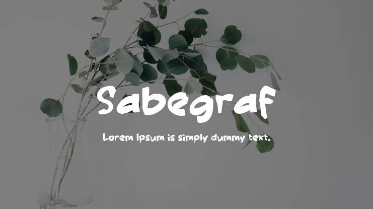 Sabegraf Font