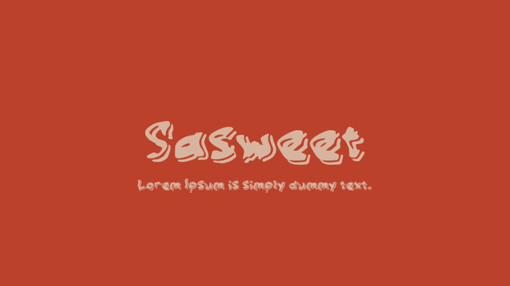 Sasweet Font