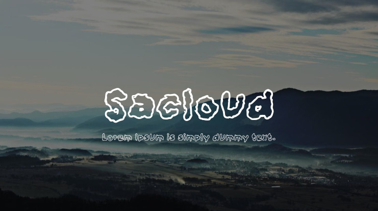 Sacloud Font